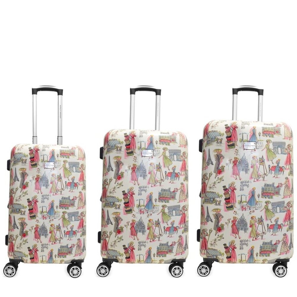 Adrienne Vittadini Parisian Collection Luggage Set Of 3 (21", 25", 29")